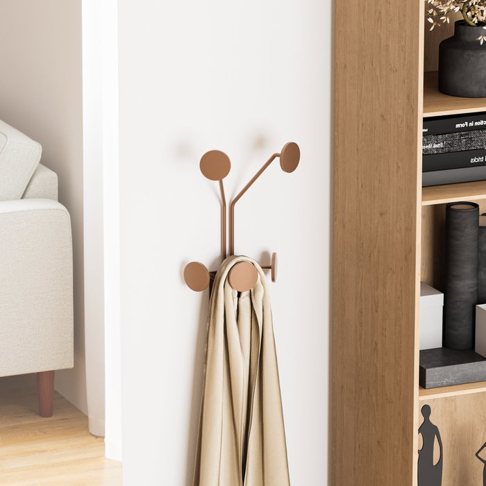 Wallity Giraffe-C Gancho de pared metálico en cobre